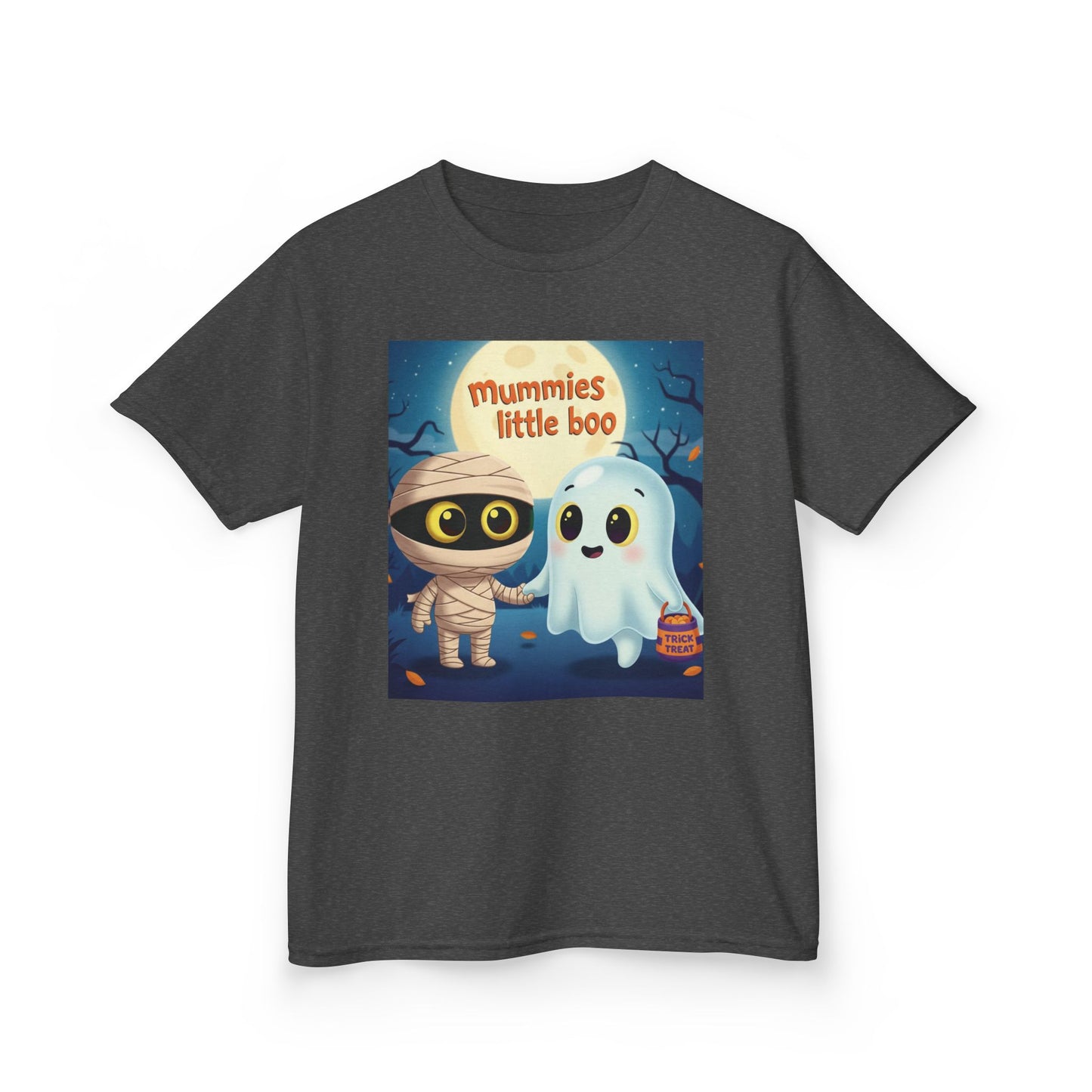 Mummy & Ghost Kids Tee, Halloween Shirt for Kids, Cute Trick-or-Treat T-Shirt, Fun Halloween Costume, Kids Graphic Tee