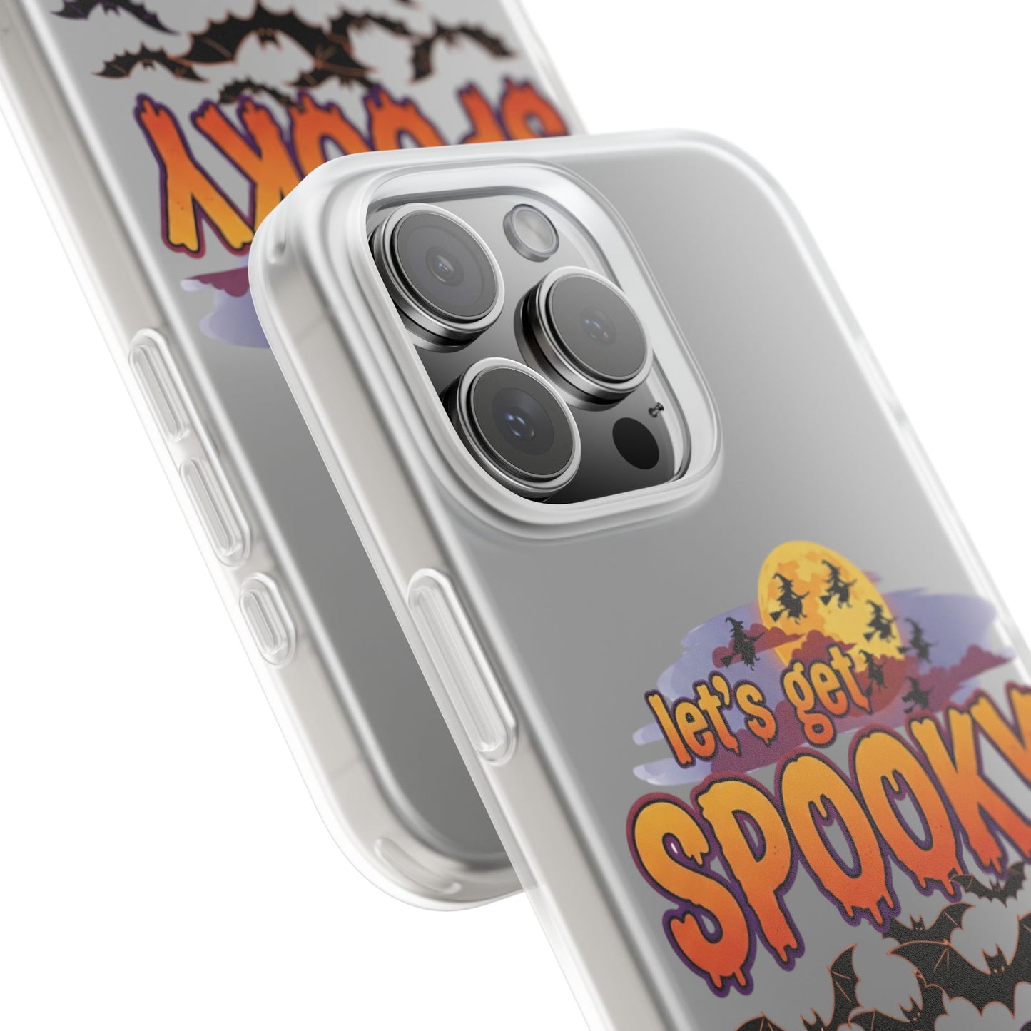 Spooky Flexi Phone Case, Halloween Phone Cover, Lets Get Spooky Mobile Case, Witchy Accessories, Fun Fall Gift Idea