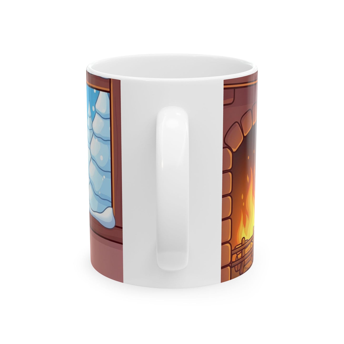 Cozy Gingerbread Mug - Winter Hot Cocoa Cup, Christmas Gift, Holiday Tea Mug, Cute Kitchen Decor, Festive Hot Drinkware