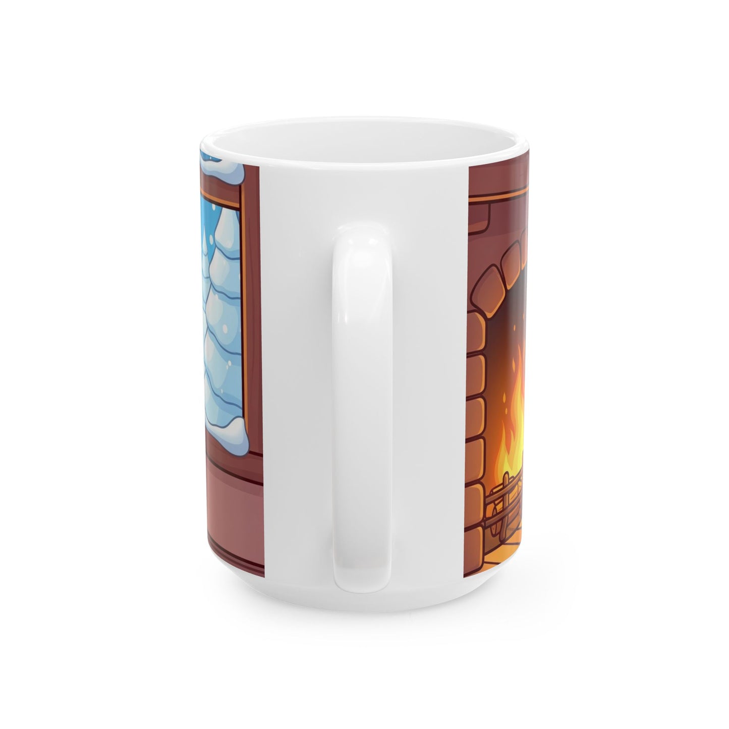 Cozy Gingerbread Mug - Winter Hot Cocoa Cup, Christmas Gift, Holiday Tea Mug, Cute Kitchen Decor, Festive Hot Drinkware