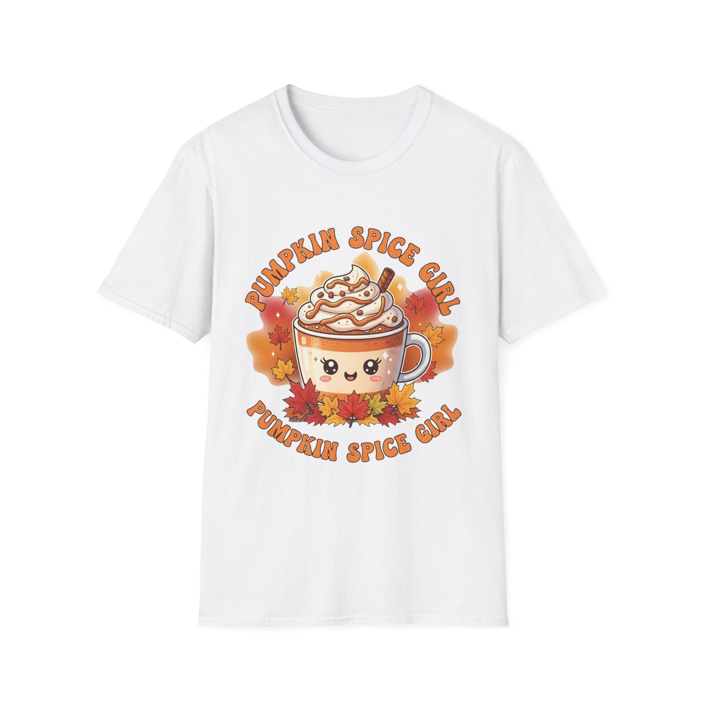 Pumpkin Spice Girl T-Shirt, Cute Fall Tee, Unisex Autumn Shirt, Coffee Lover Gift, Halloween Apparel