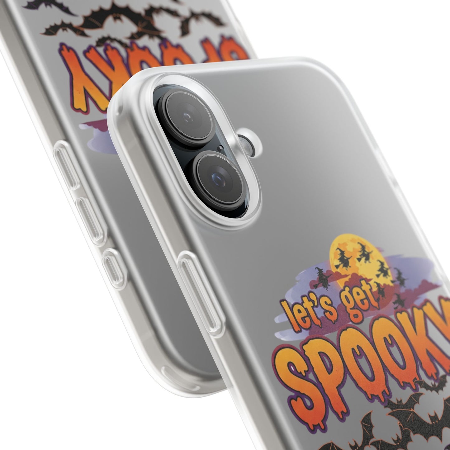Spooky Flexi Phone Case, Halloween Phone Cover, Lets Get Spooky Mobile Case, Witchy Accessories, Fun Fall Gift Idea