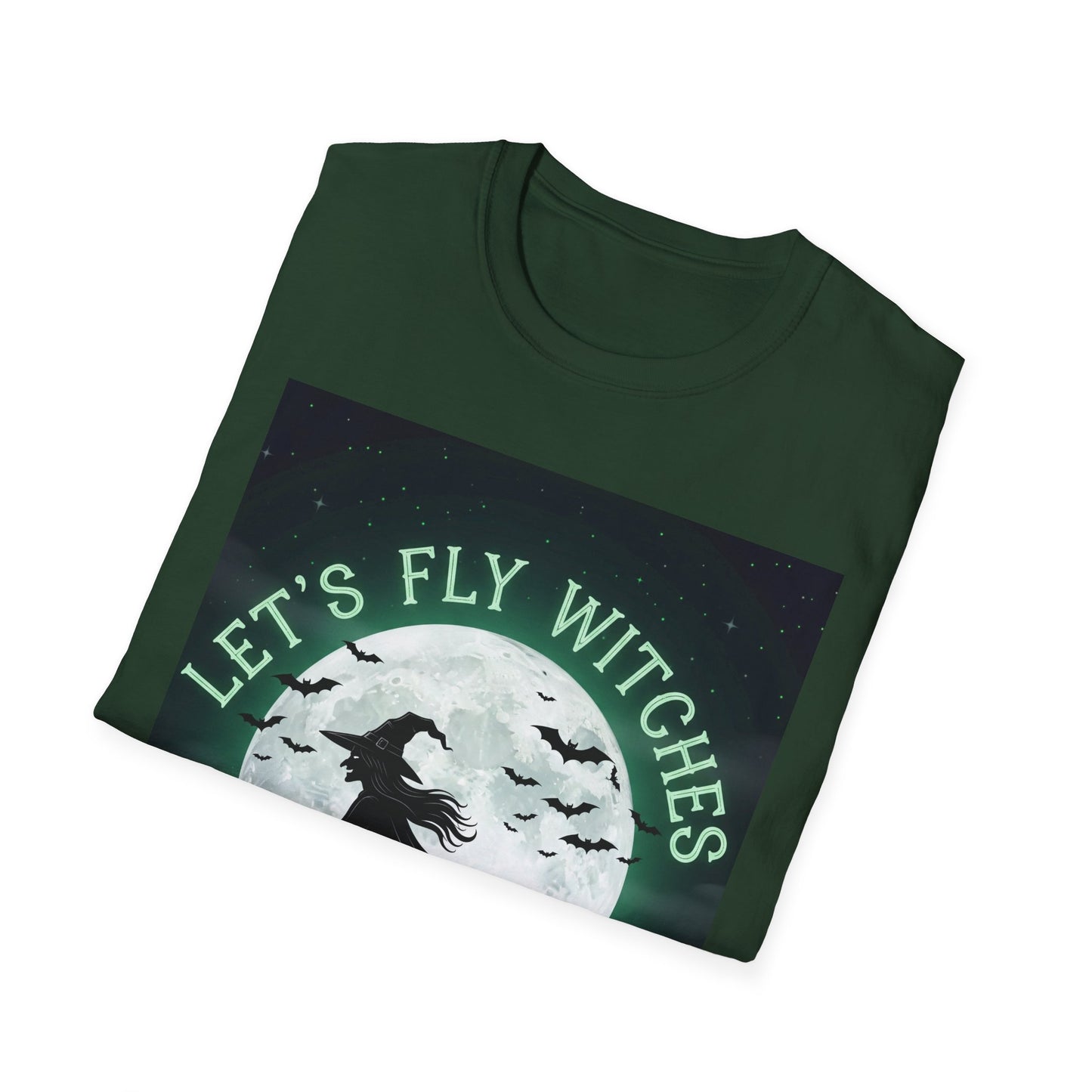 Halloween Witch T-Shirt, Spooky Apparel, Unisex Softstyle Tee, Perfect for Halloween Parties, Witch Lovers Gift