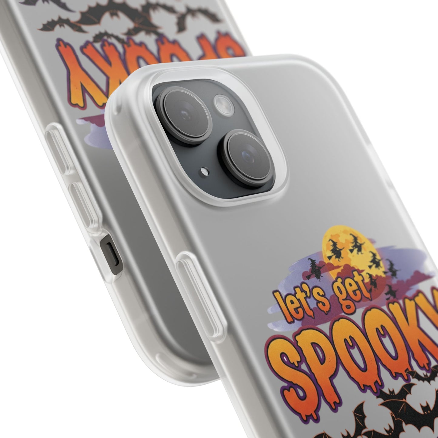 Spooky Flexi Phone Case, Halloween Phone Cover, Lets Get Spooky Mobile Case, Witchy Accessories, Fun Fall Gift Idea