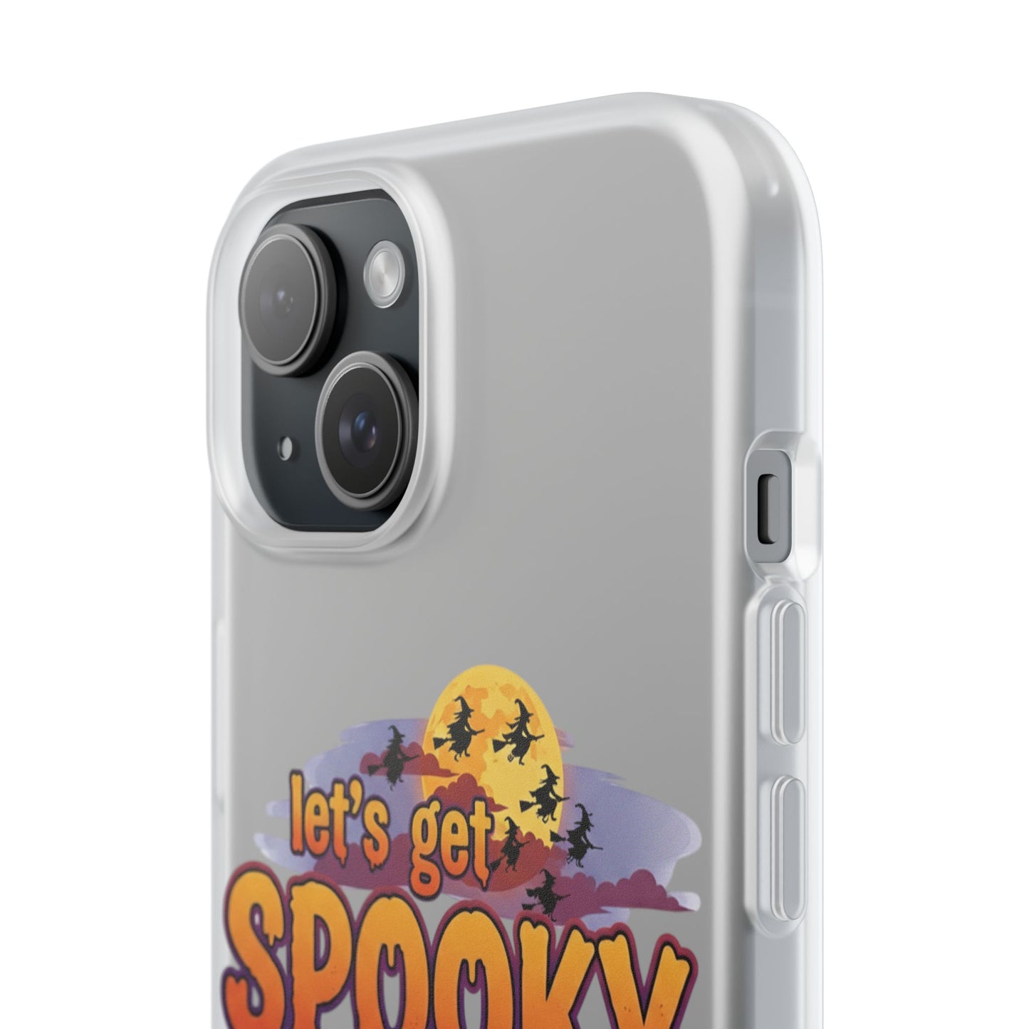 Spooky Flexi Phone Case, Halloween Phone Cover, Lets Get Spooky Mobile Case, Witchy Accessories, Fun Fall Gift Idea