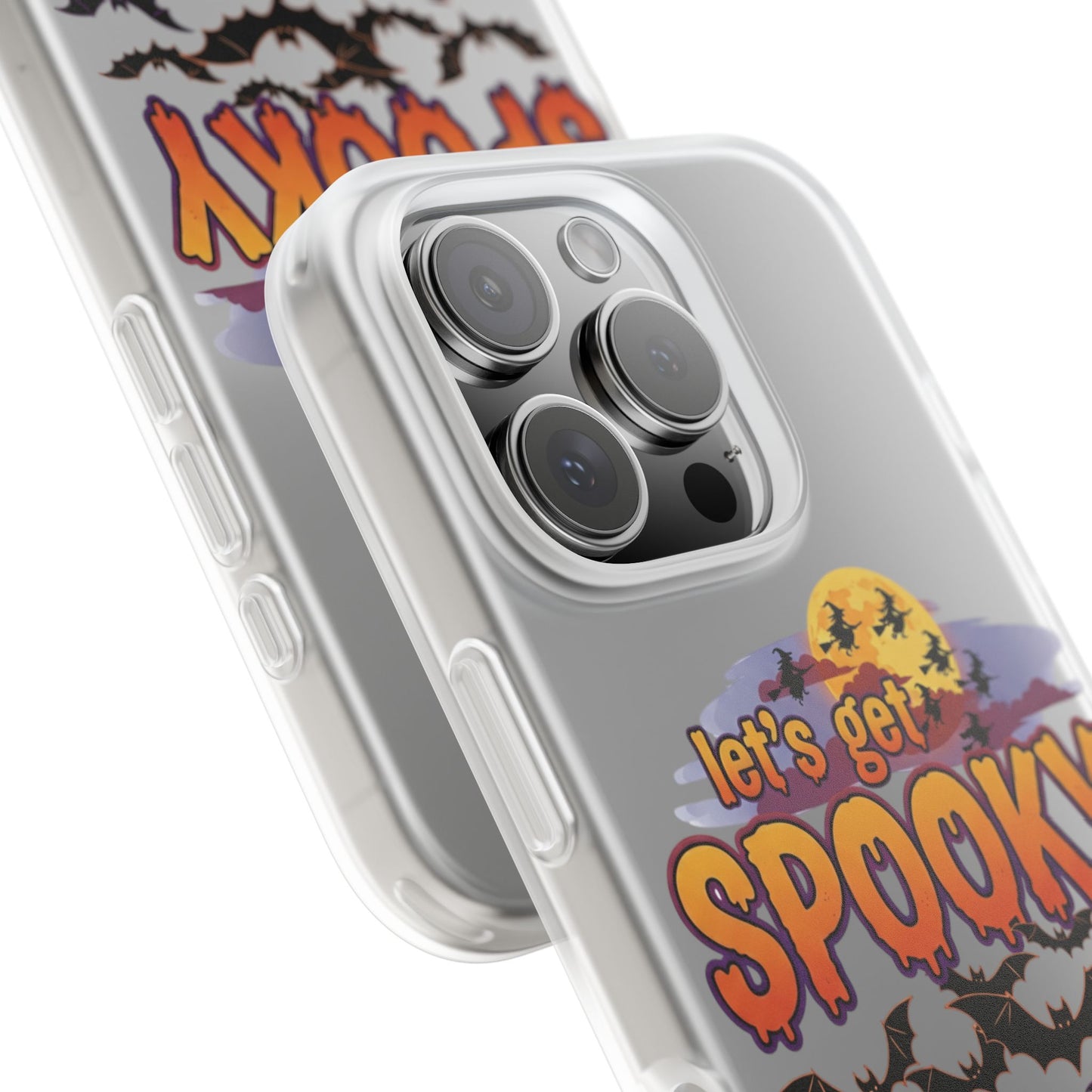 Spooky Flexi Phone Case, Halloween Phone Cover, Lets Get Spooky Mobile Case, Witchy Accessories, Fun Fall Gift Idea