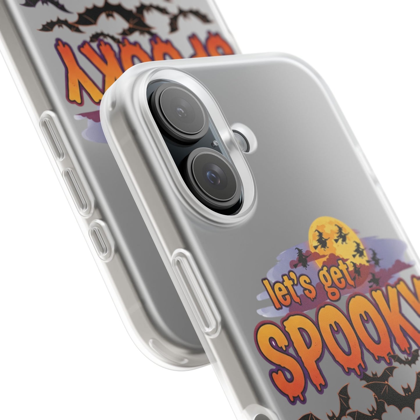 Spooky Flexi Phone Case, Halloween Phone Cover, Lets Get Spooky Mobile Case, Witchy Accessories, Fun Fall Gift Idea