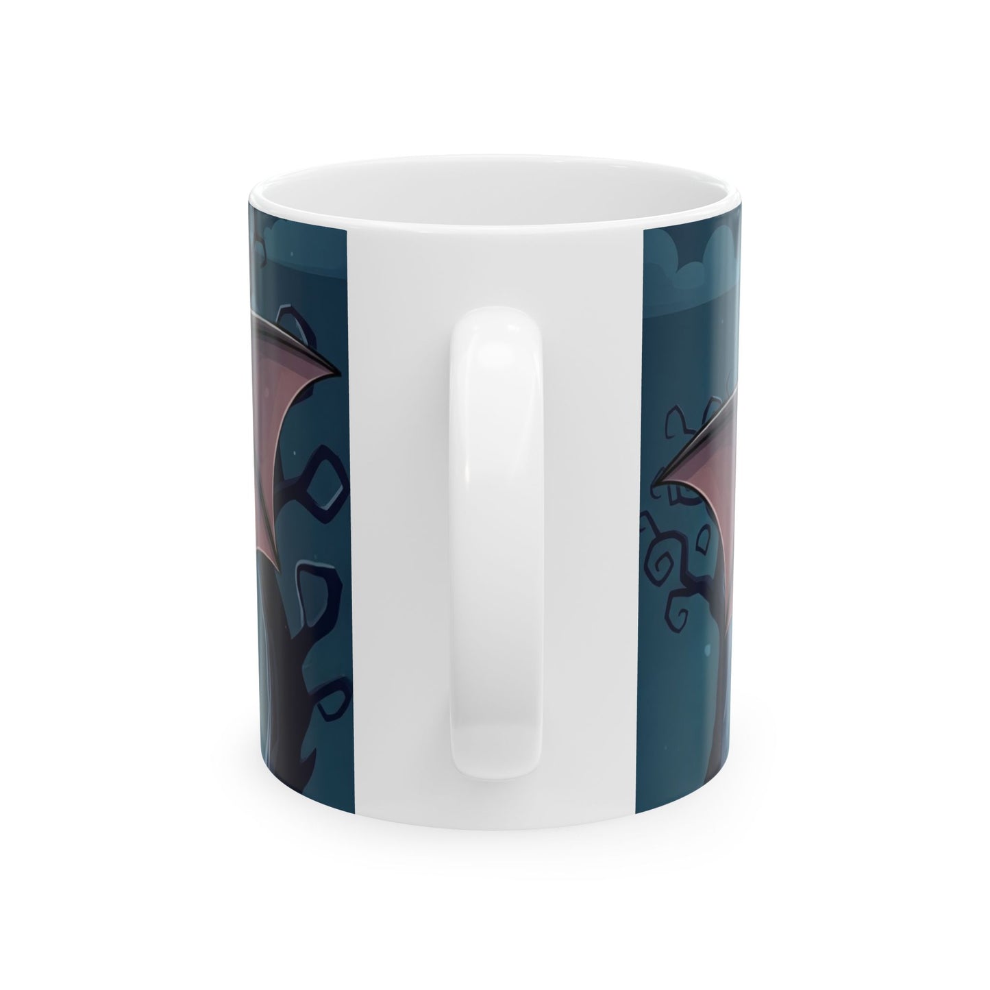Cute Bat Ceramic Mug for Halloween, gift ideas, Cozy Coffee Cup, Spooky Drinkware, Halloween Decor