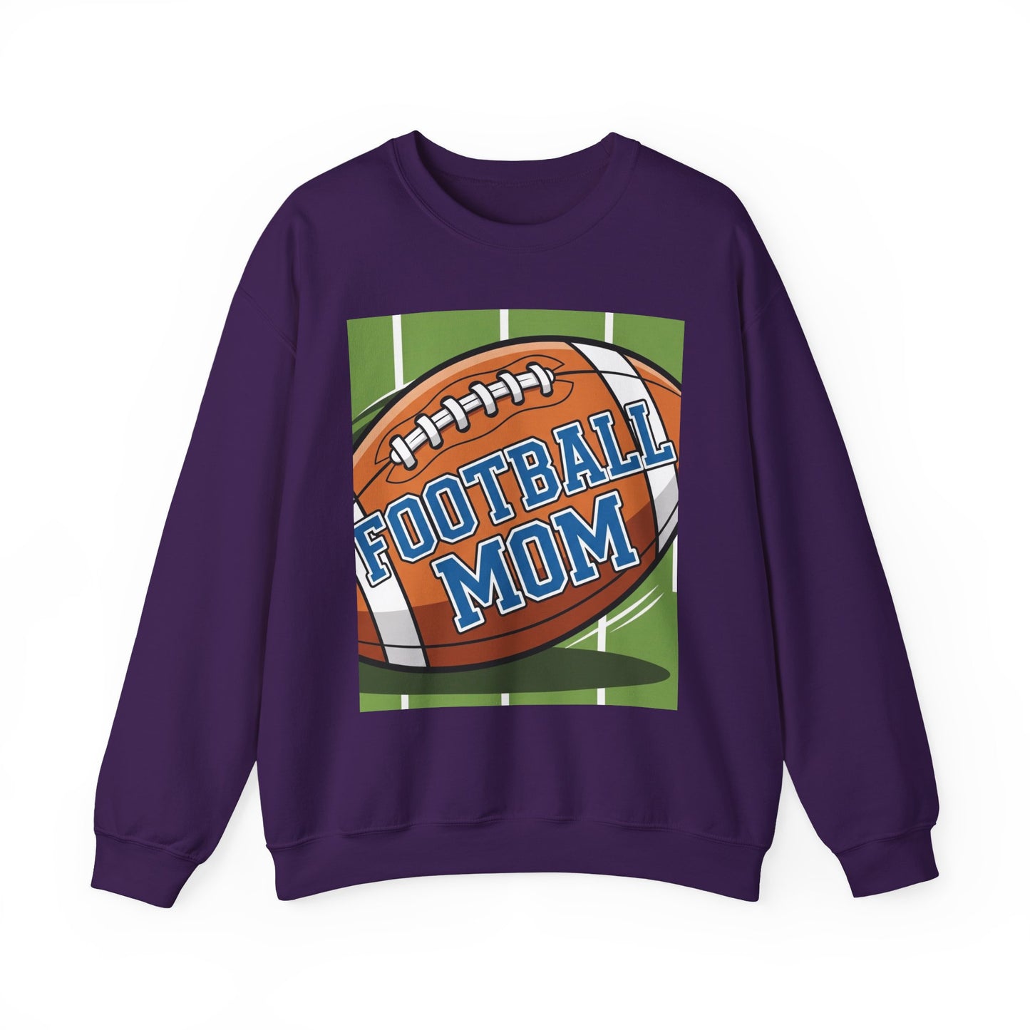 Football Mom Crewneck Sweatshirt, Cozy Sports Apparel, Gift for Football Moms, Game Day Outfit, Casual Team Spirit Wear