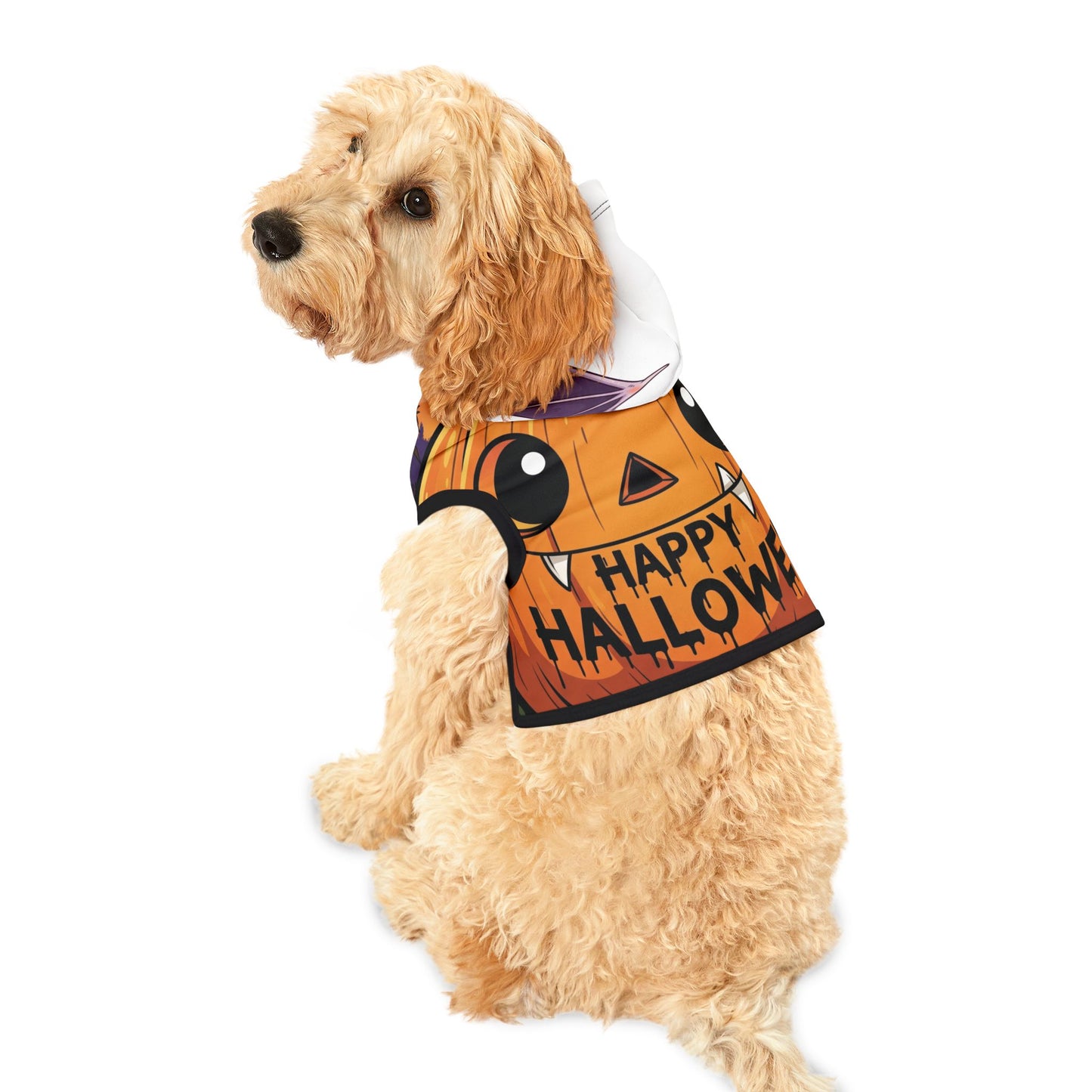 Halloween Pet Hoodie, Cute Dog Costume, Pumpkin Apparel, Spooky Pet Outfit, Pet Clothing for Fall Celebrations