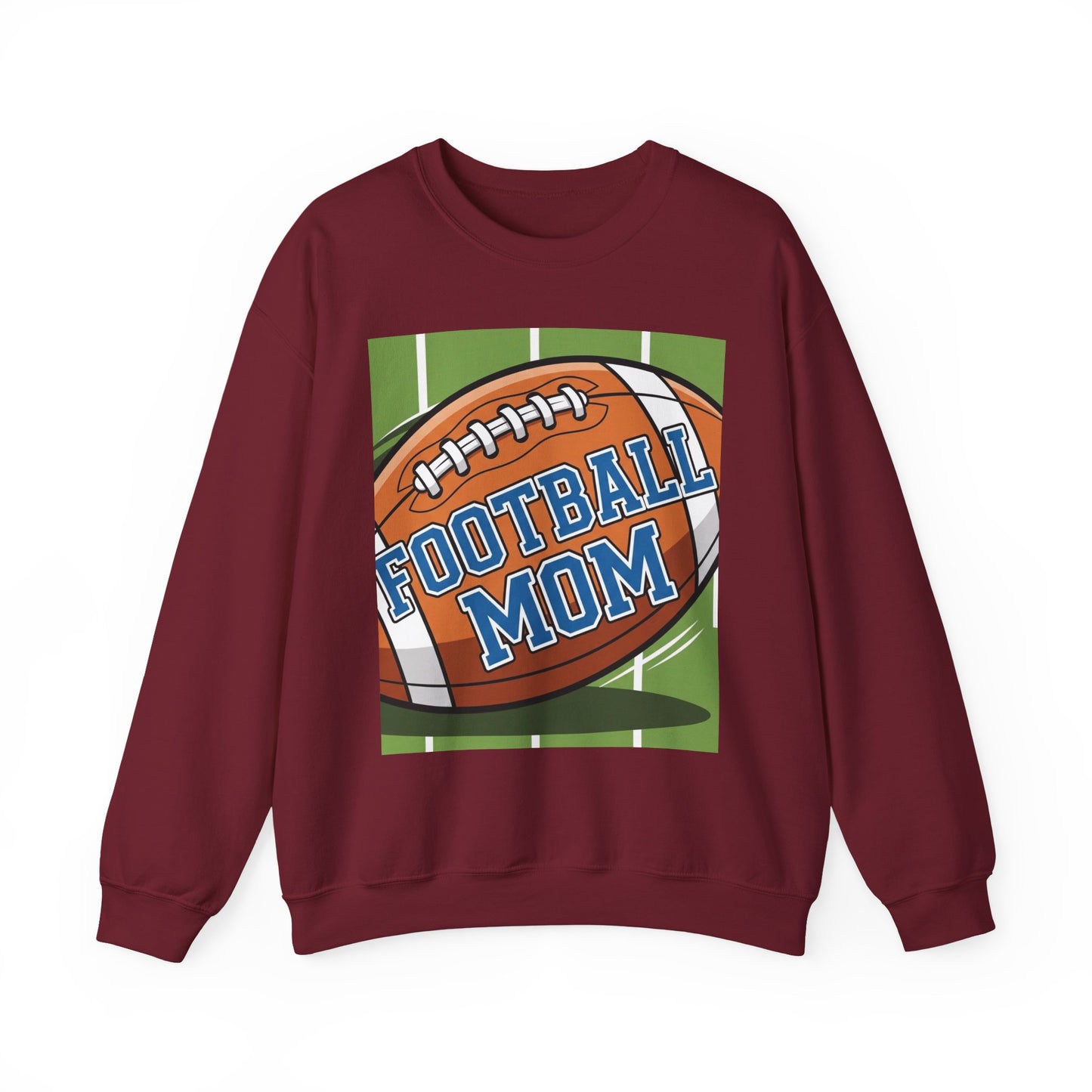 Football Mom Crewneck Sweatshirt, Cozy Sports Apparel, Gift for Football Moms, Game Day Outfit, Casual Team Spirit Wear