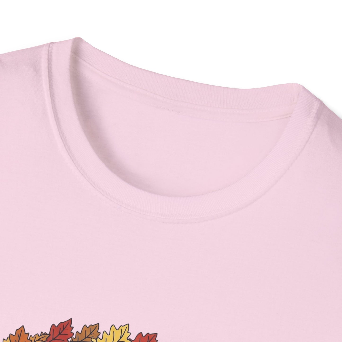 Fall-Themed Unisex Softstyle T-Shirt - 'Hello Fall', Autumn Shirt, Seasonal Tee, Cute Fall Apparel, Pumpkin Spice Fashion