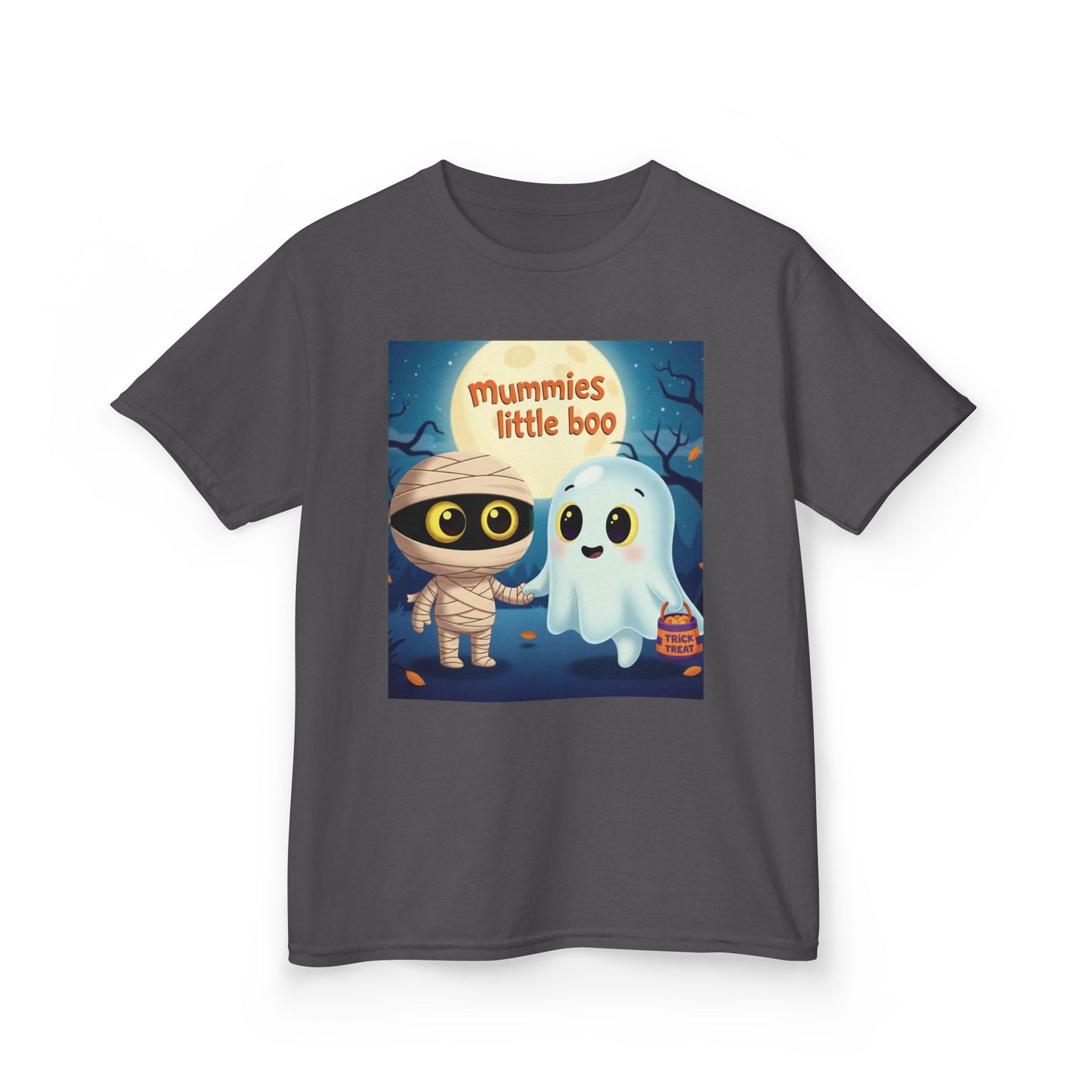 Mummy & Ghost Kids Tee, Halloween Shirt for Kids, Cute Trick-or-Treat T-Shirt, Fun Halloween Costume, Kids Graphic Tee