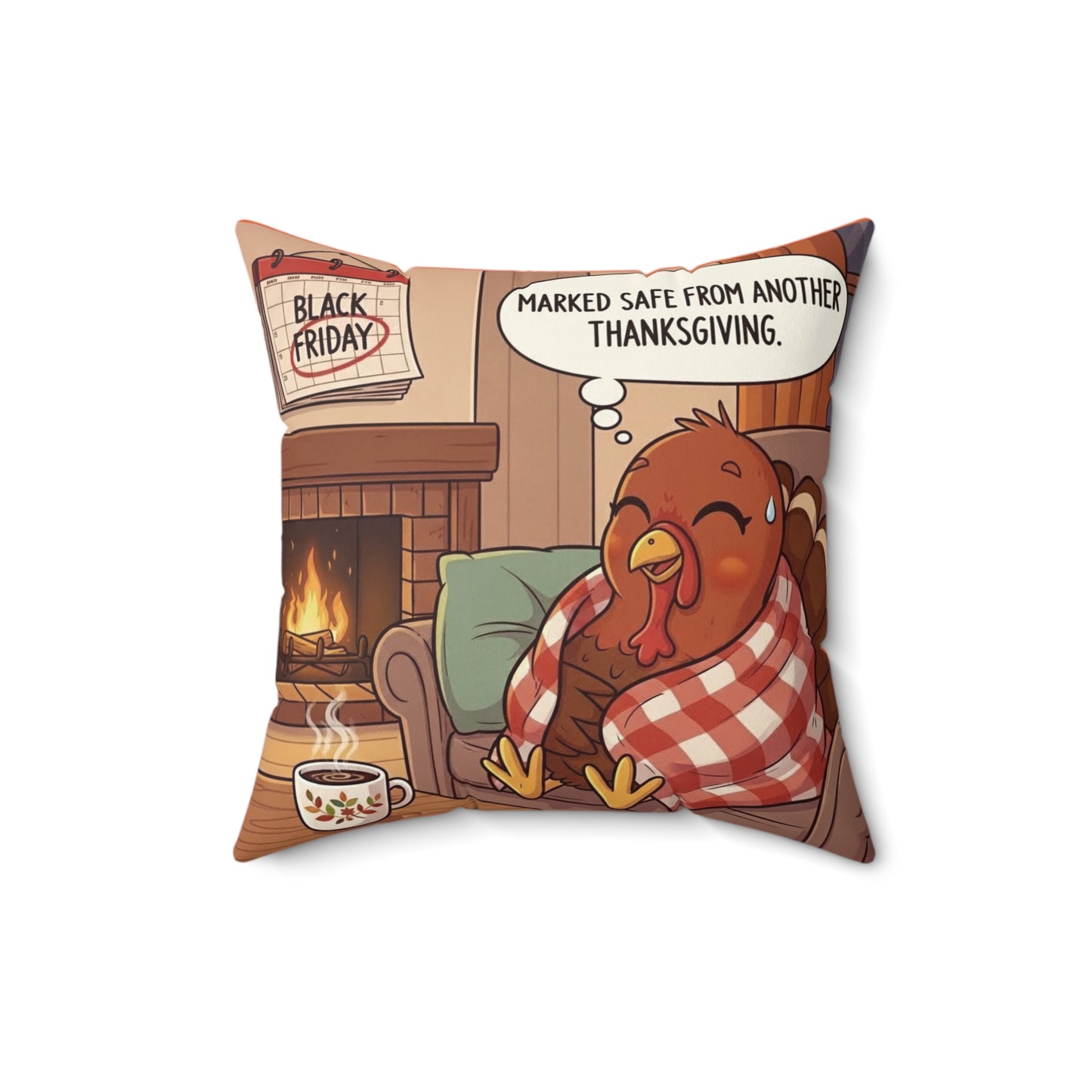 Thanksgiving Humor Pillow, Cozy Decorative Cushion for Fall, Harvest Home Decor, Holiday Gift, Thanksgiving Celebration