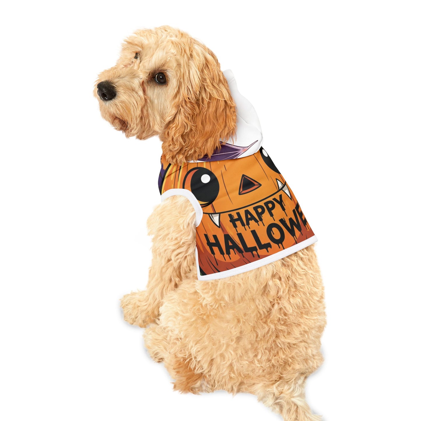 Halloween Pet Hoodie, Cute Dog Costume, Pumpkin Apparel, Spooky Pet Outfit, Pet Clothing for Fall Celebrations
