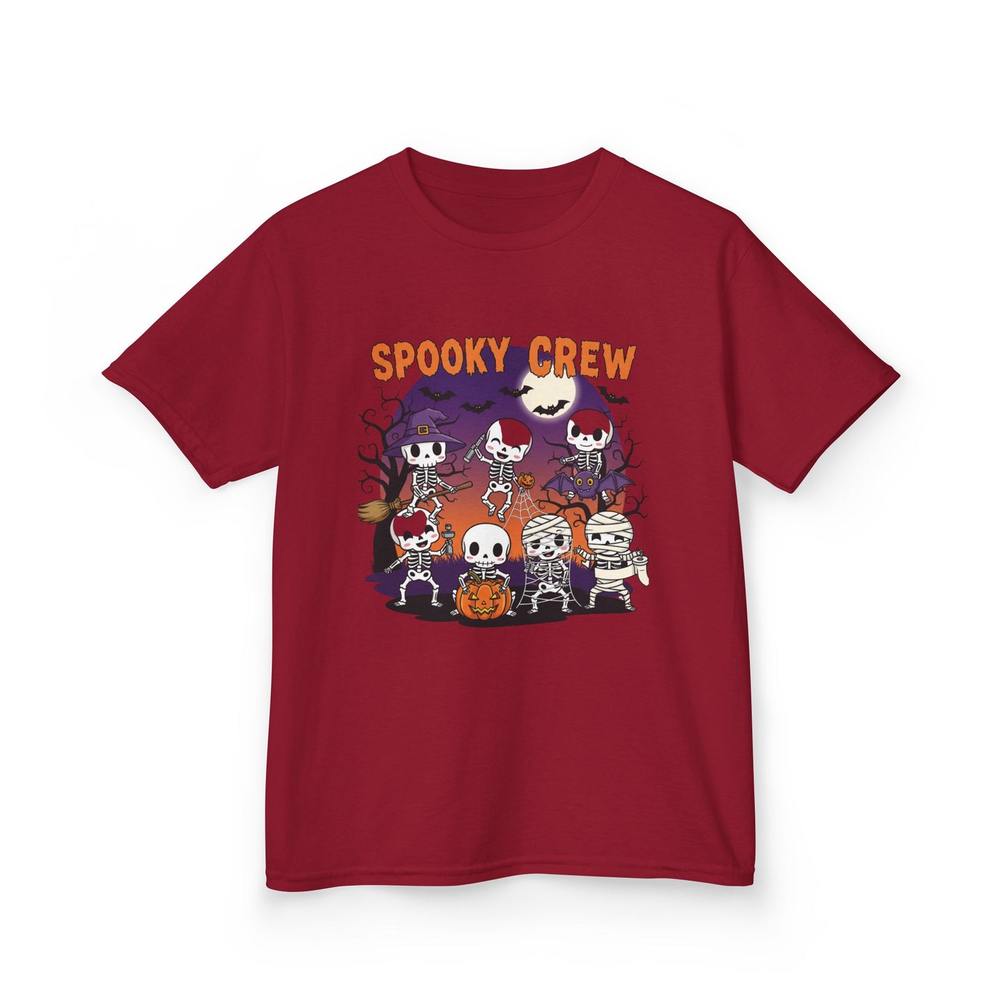 Kids Spooky Crew Halloween Tee, Fun Kid's T-Shirt, Halloween Party Top, Cozy Cotton Kids Shirt, Cute Costume Alternative