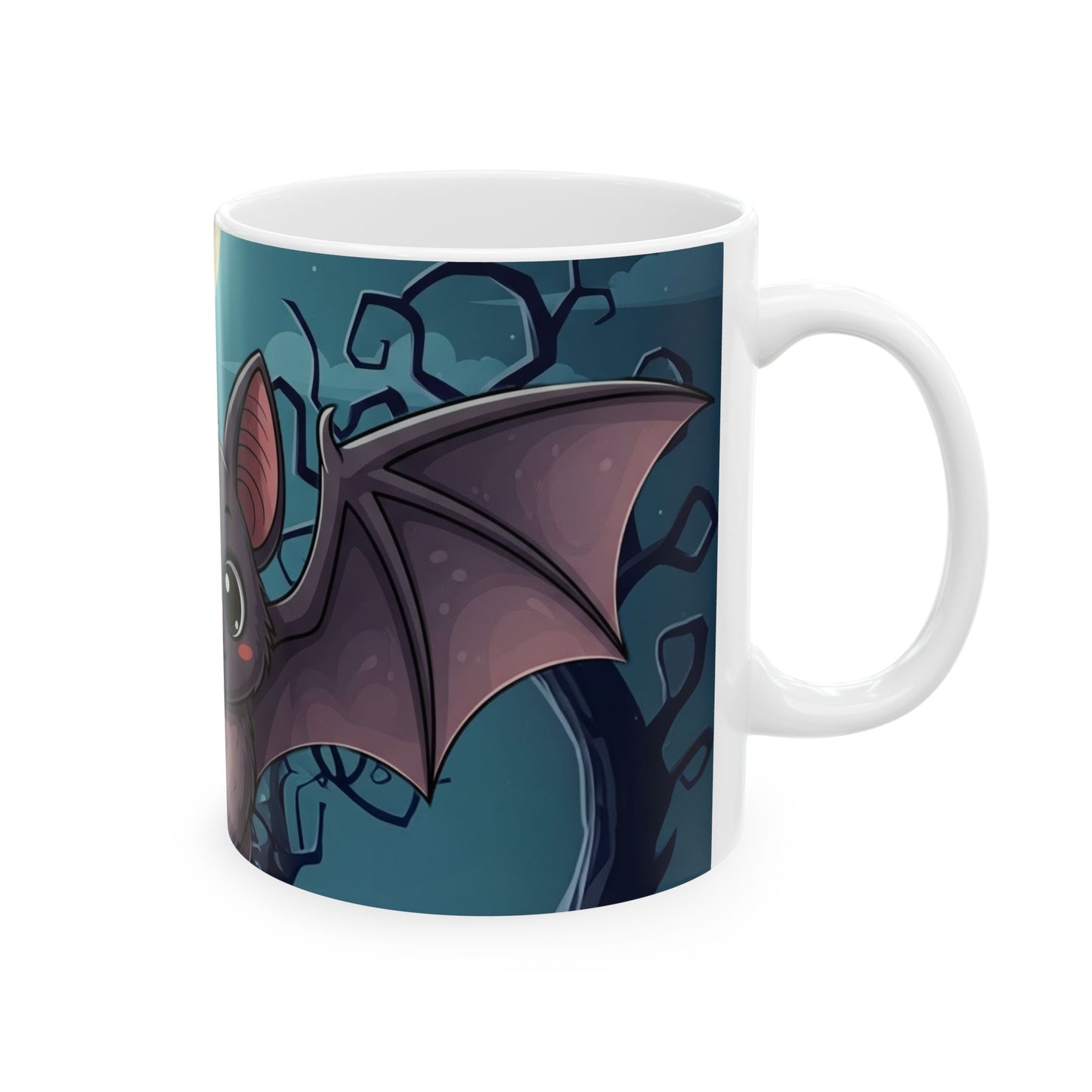 Cute Bat Ceramic Mug for Halloween, gift ideas, Cozy Coffee Cup, Spooky Drinkware, Halloween Decor