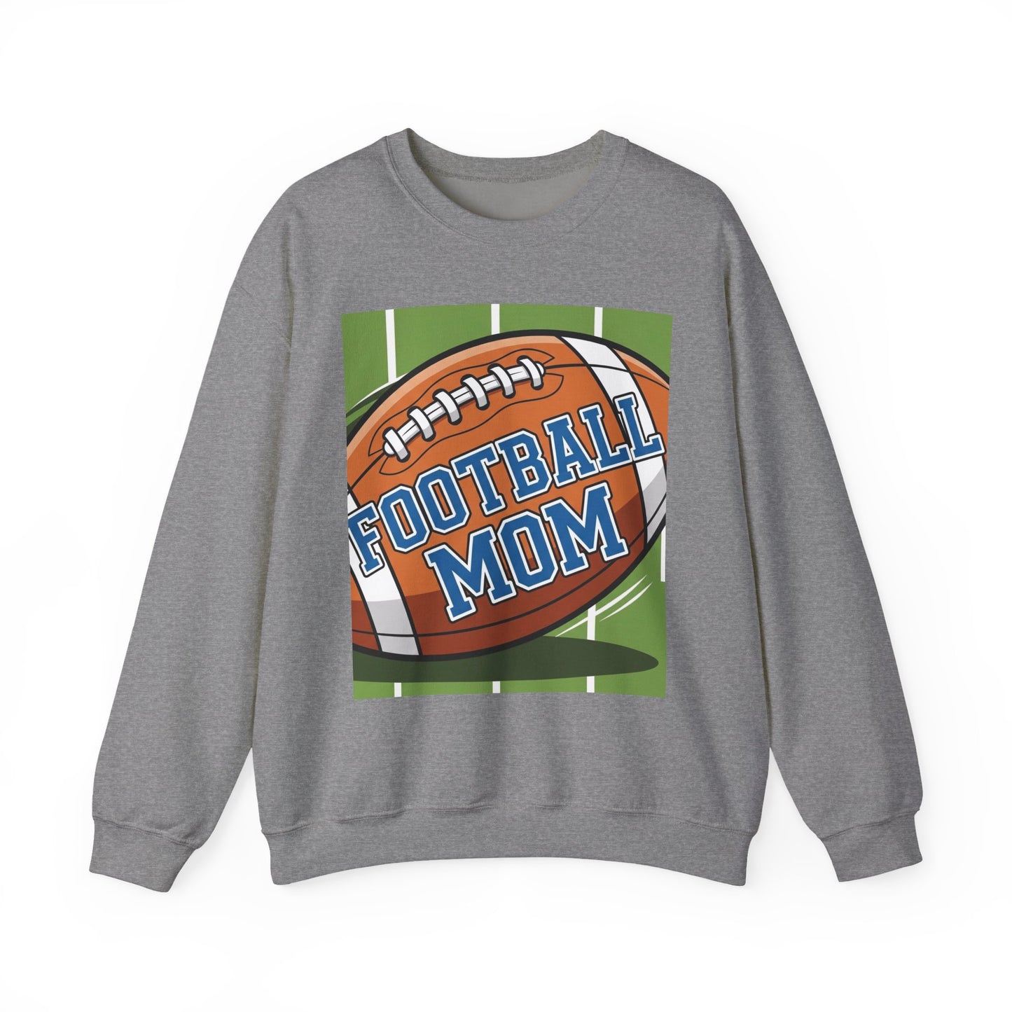 Football Mom Crewneck Sweatshirt, Cozy Sports Apparel, Gift for Football Moms, Game Day Outfit, Casual Team Spirit Wear