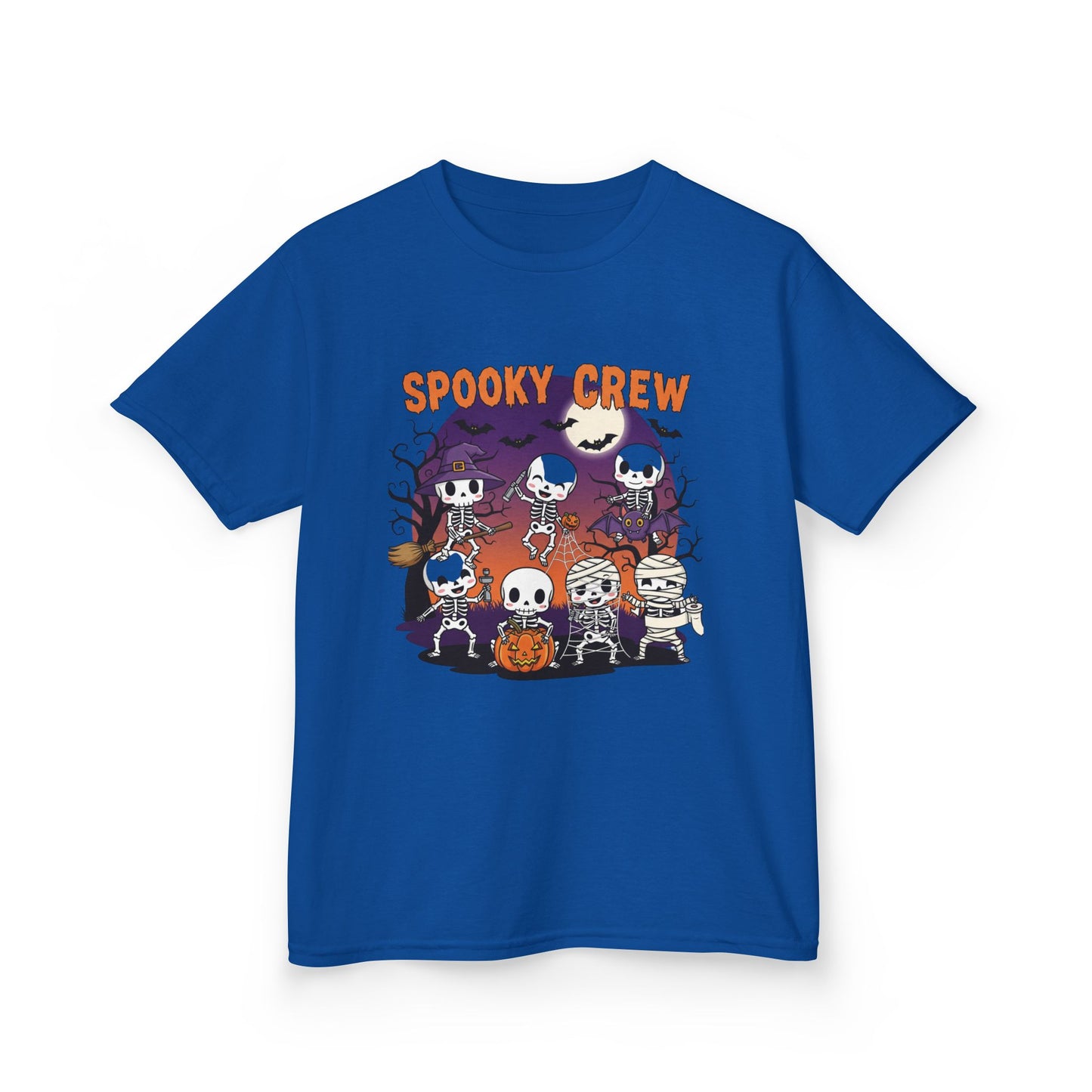 Kids Spooky Crew Halloween Tee, Fun Kid's T-Shirt, Halloween Party Top, Cozy Cotton Kids Shirt, Cute Costume Alternative