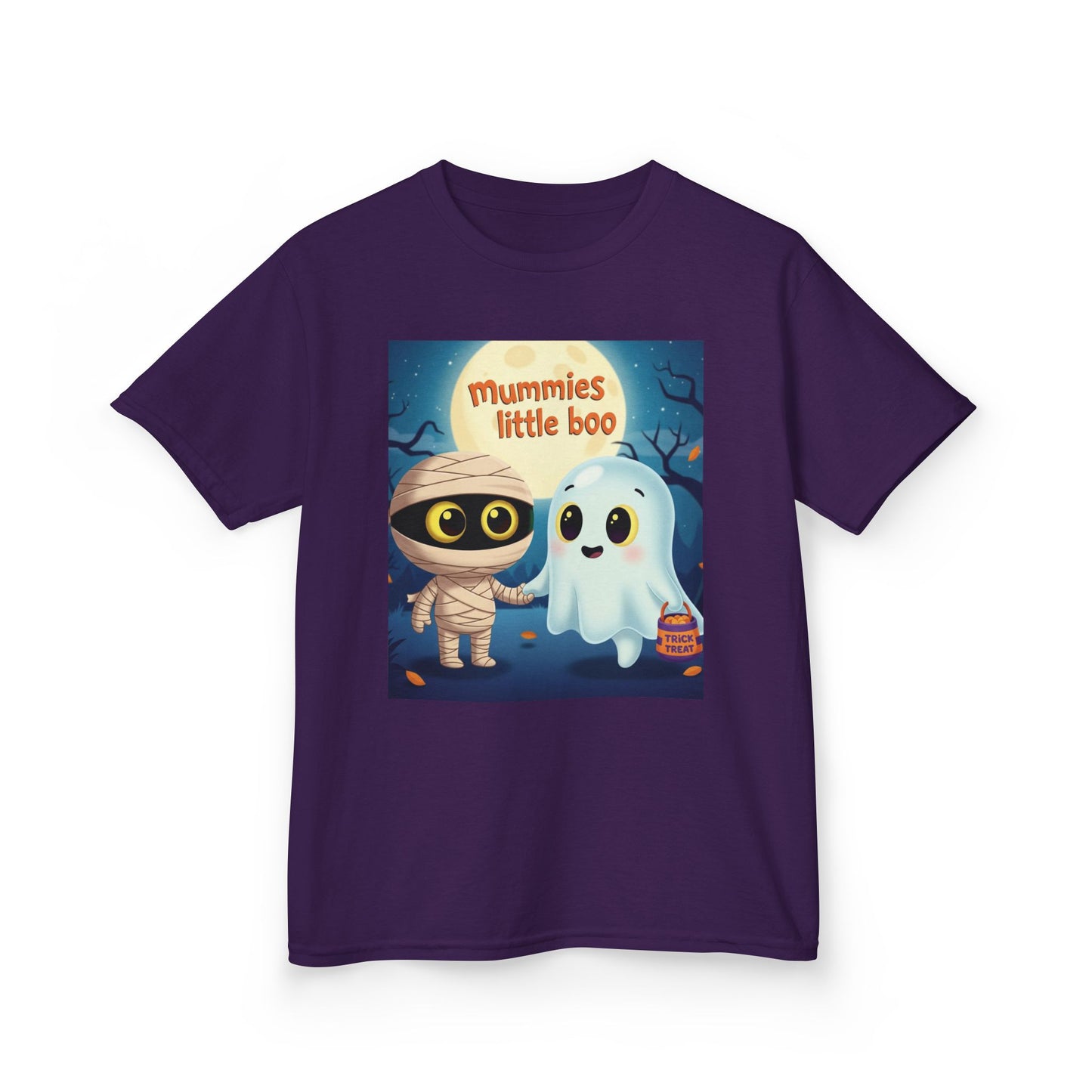 Mummy & Ghost Kids Tee, Halloween Shirt for Kids, Cute Trick-or-Treat T-Shirt, Fun Halloween Costume, Kids Graphic Tee