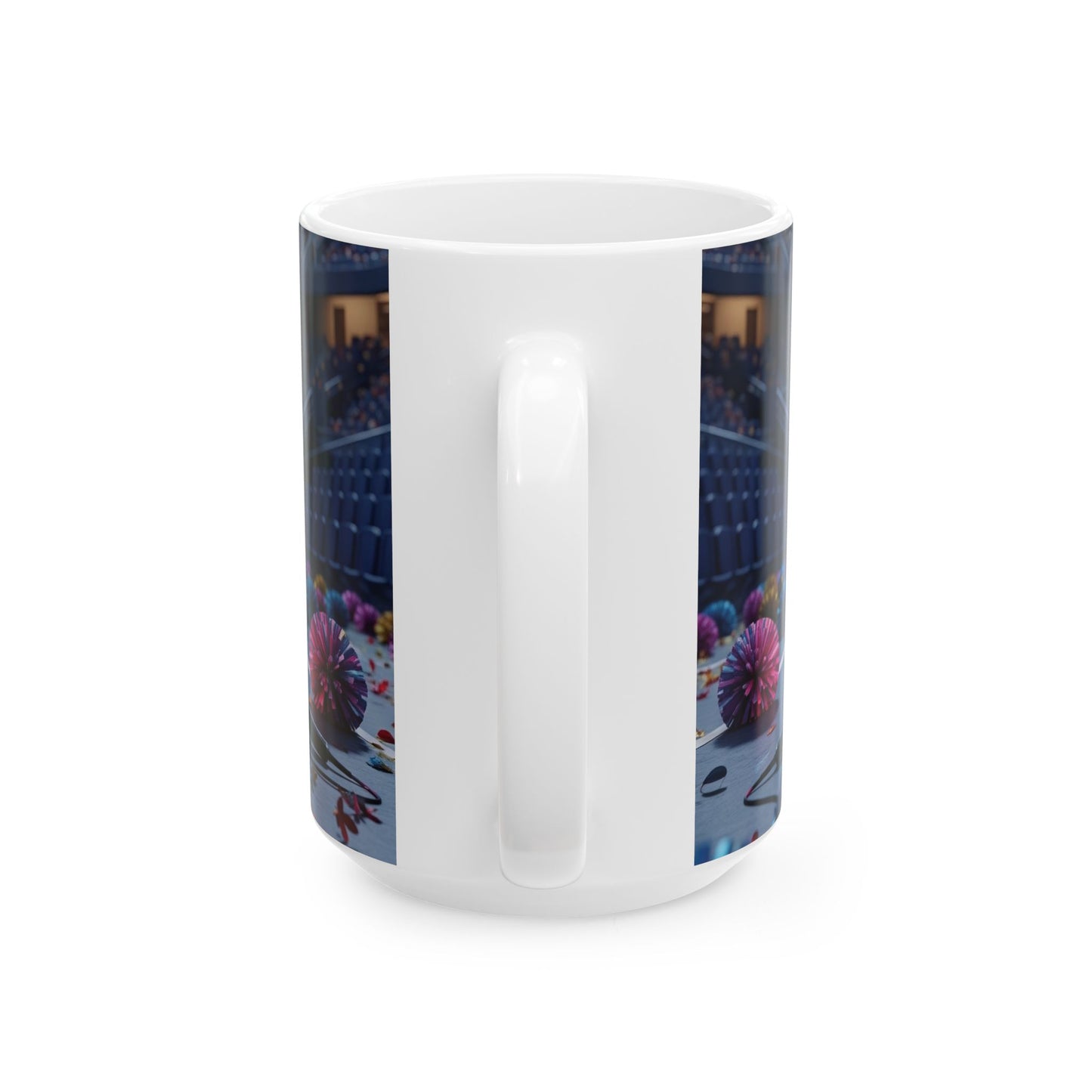 Cheer Mom Ceramic Mug, Perfect Gift for Sports and Cheerleading Events, Fun Mom's Coffee Cup, Cheer Mom Gift, Team Spirit Mug