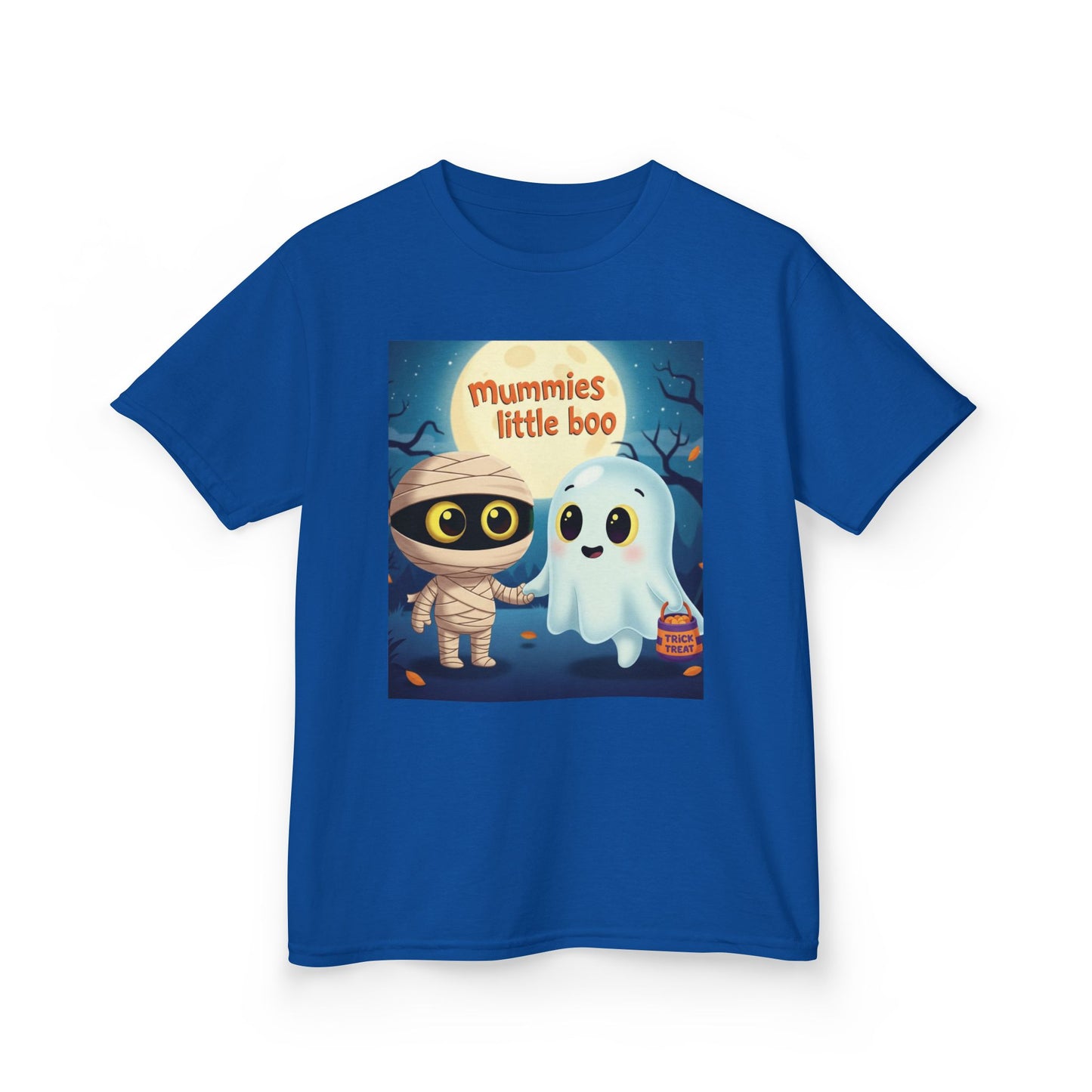 Mummy & Ghost Kids Tee, Halloween Shirt for Kids, Cute Trick-or-Treat T-Shirt, Fun Halloween Costume, Kids Graphic Tee