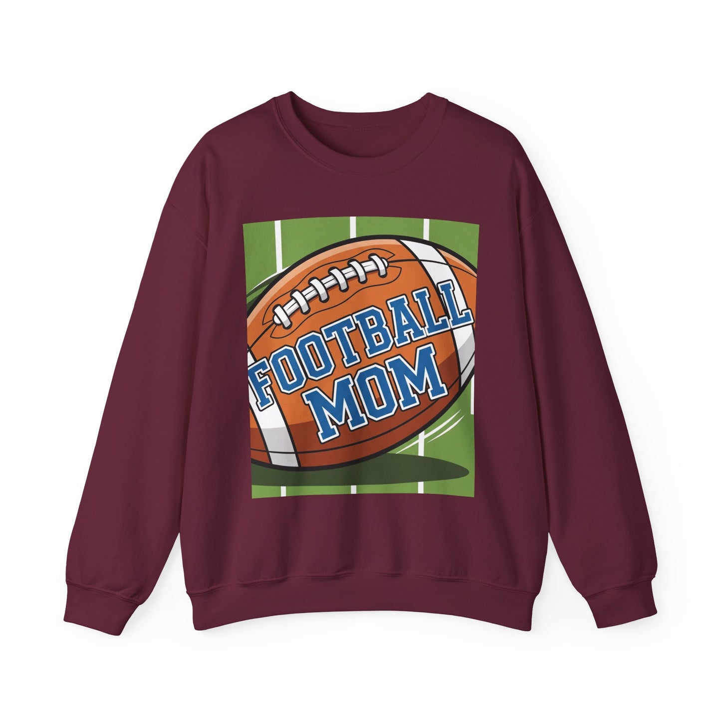 Football Mom Crewneck Sweatshirt, Cozy Sports Apparel, Gift for Football Moms, Game Day Outfit, Casual Team Spirit Wear