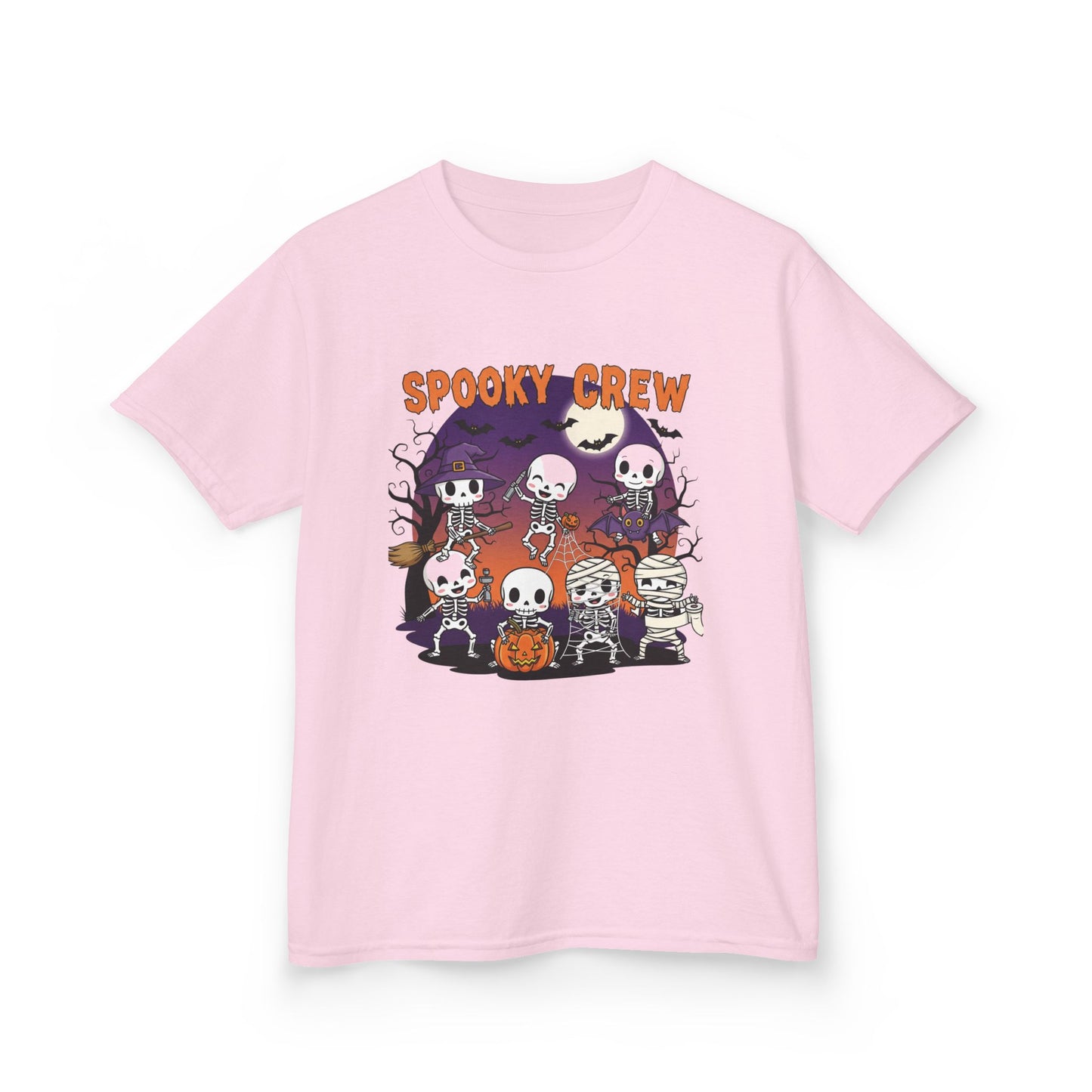 Kids Spooky Crew Halloween Tee, Fun Kid's T-Shirt, Halloween Party Top, Cozy Cotton Kids Shirt, Cute Costume Alternative