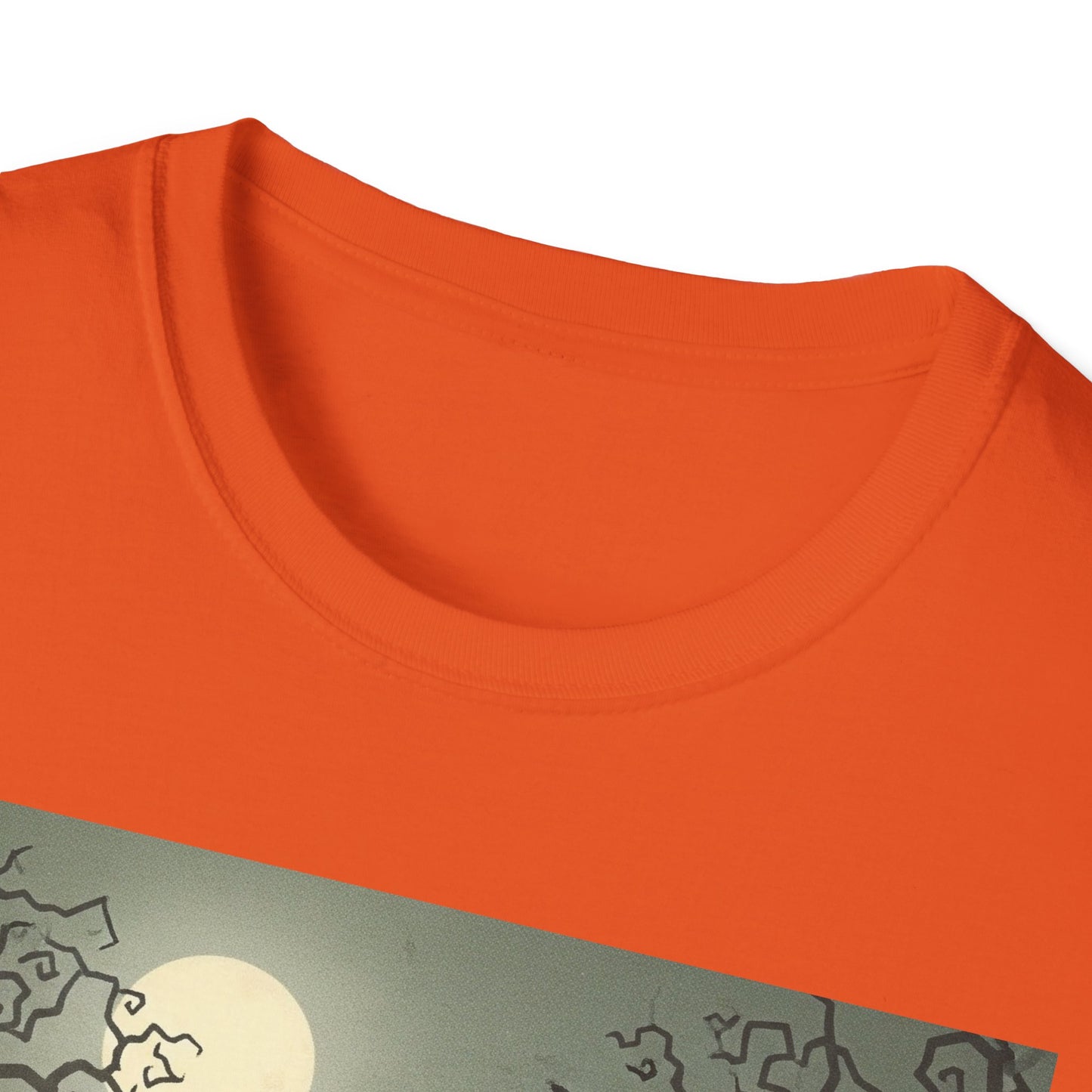 Halloween black cat unisex Soft Tee