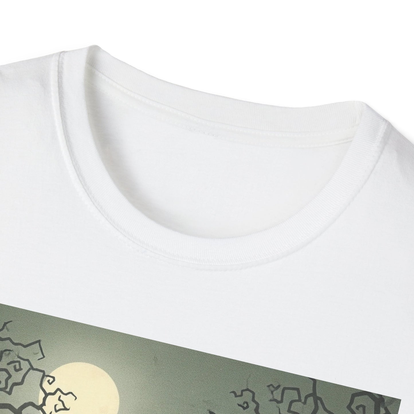 Halloween black cat unisex Soft Tee