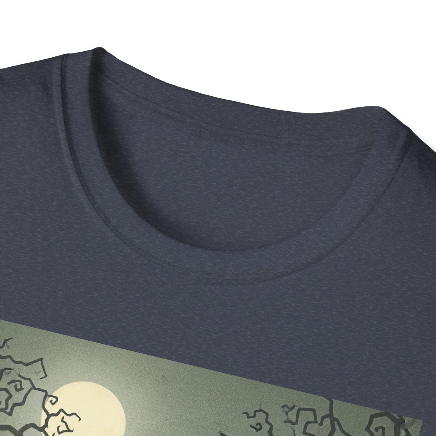 Halloween black cat unisex Soft Tee