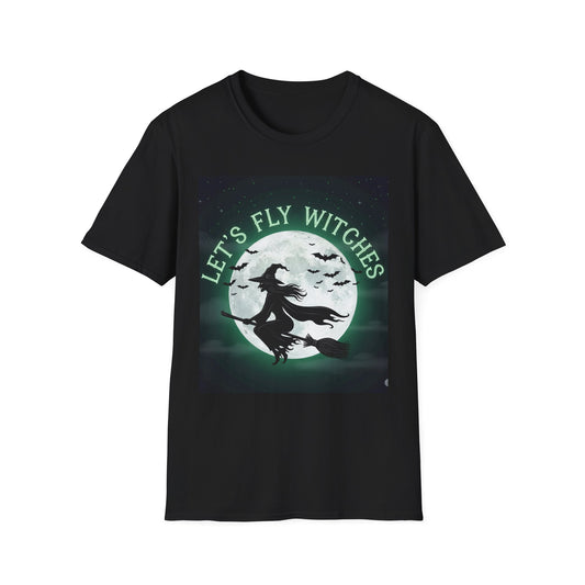 Halloween Witch T-Shirt, Spooky Apparel, Unisex Softstyle Tee, Perfect for Halloween Parties, Witch Lovers Gift