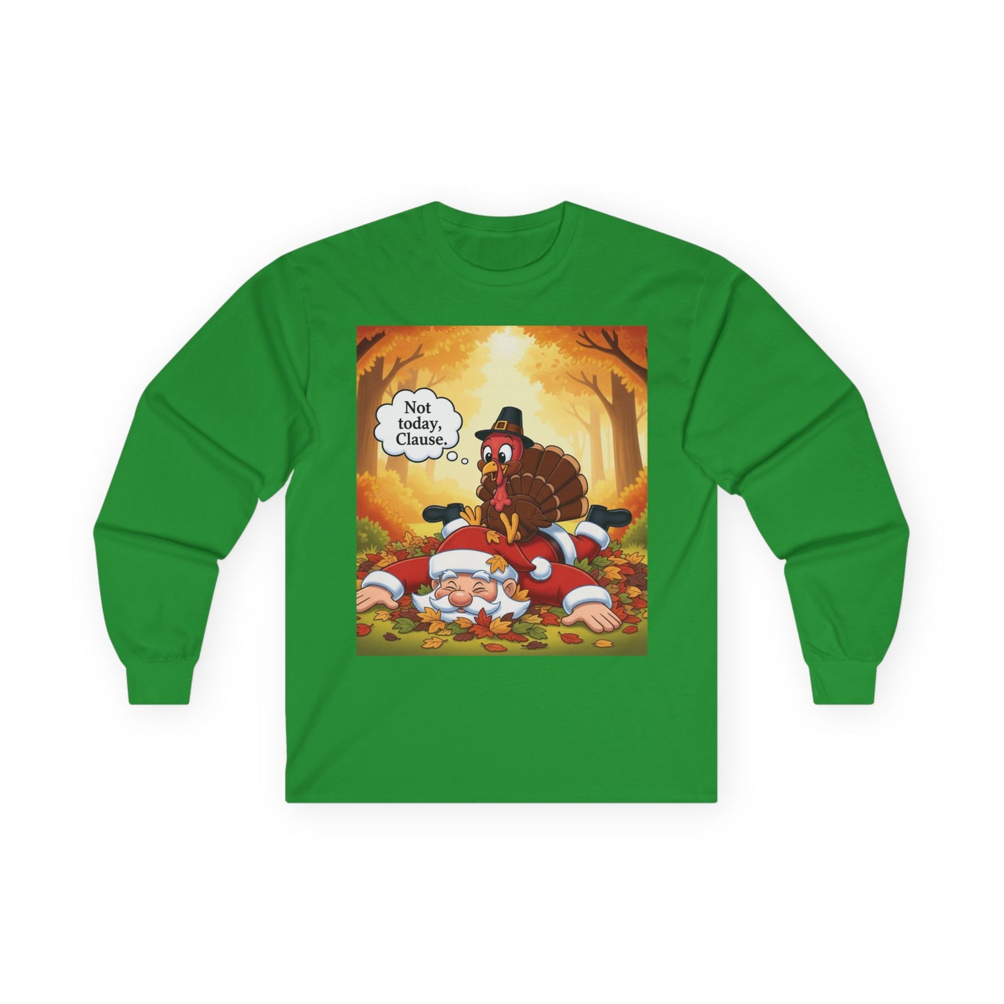 Thanksgiving Humor Long Sleeve Tee, Unisex Fall Shirt, Funny Turkey Graphic Tee, Holiday Party Outfit, Seasonal Apparel