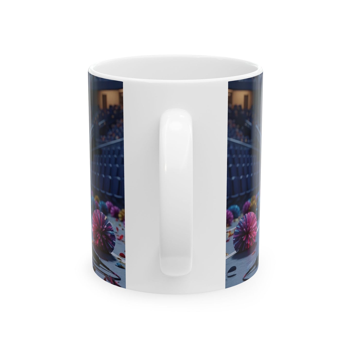 Cheer Mom Ceramic Mug, Perfect Gift for Sports and Cheerleading Events, Fun Mom's Coffee Cup, Cheer Mom Gift, Team Spirit Mug