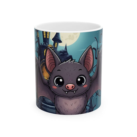 Cute Bat Ceramic Mug for Halloween, gift ideas, Cozy Coffee Cup, Spooky Drinkware, Halloween Decor